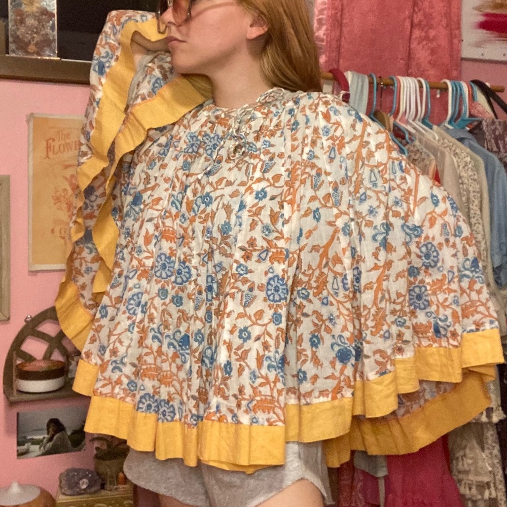 Boho Hippie Poncho Blouse